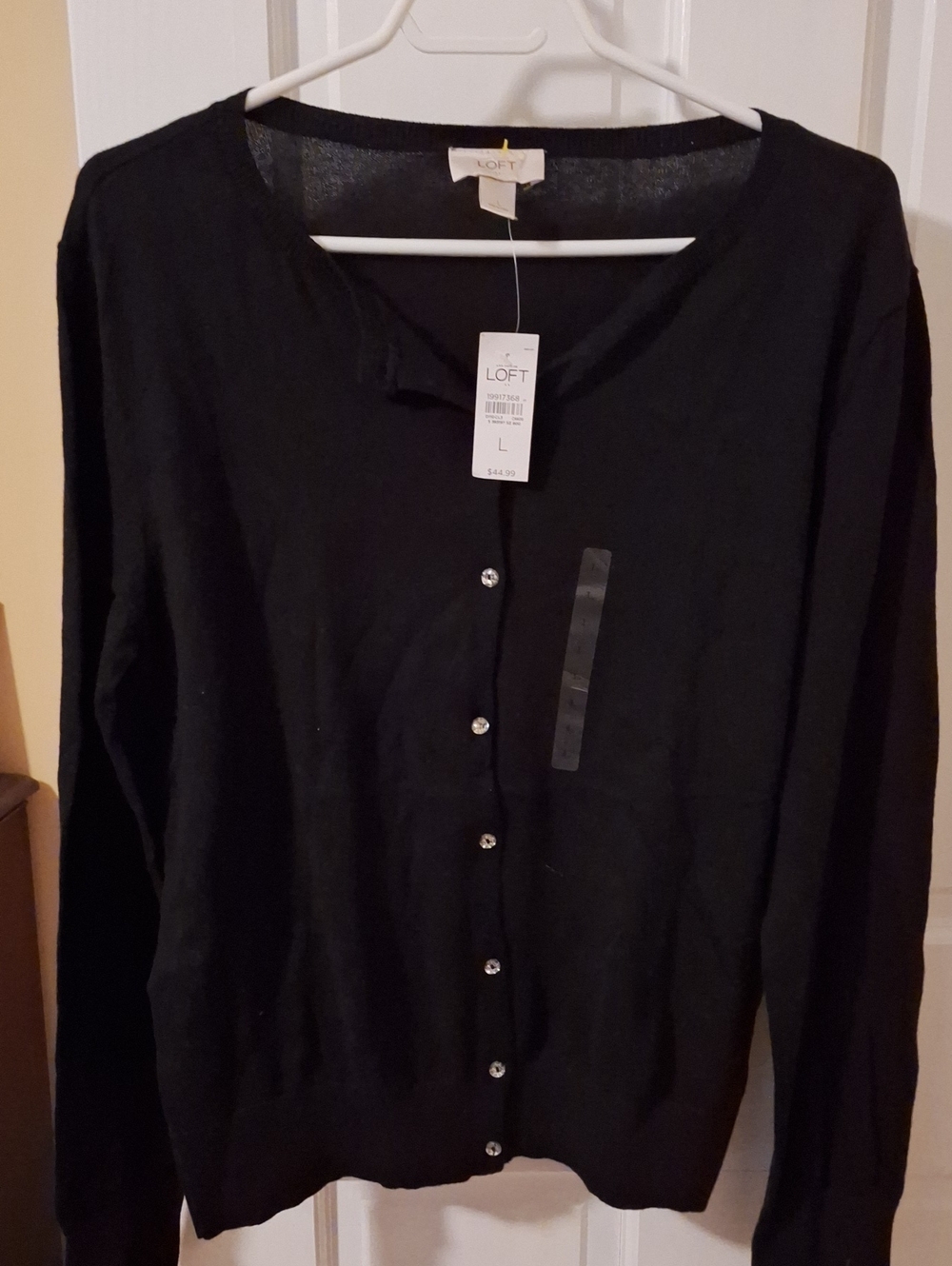 LOFT Black Women's Button Cardigan